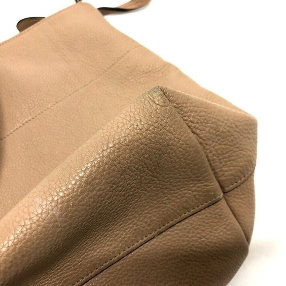 PRADA logo bag bag Tote Bag Leather Beige/SilverHardware - Picture 5 of 16